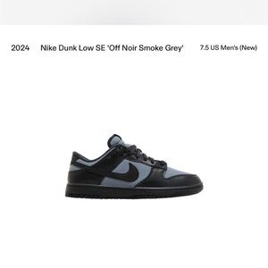 Nike Dunk Low SE Black and Gray Men's Sneakers